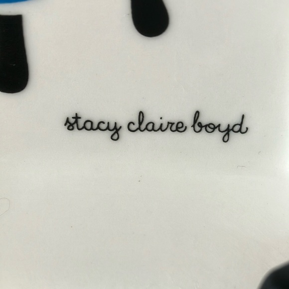 Stacy Claire Boyd: White Ceramic French Bulldog Dog Plate - Picture 3 of 13